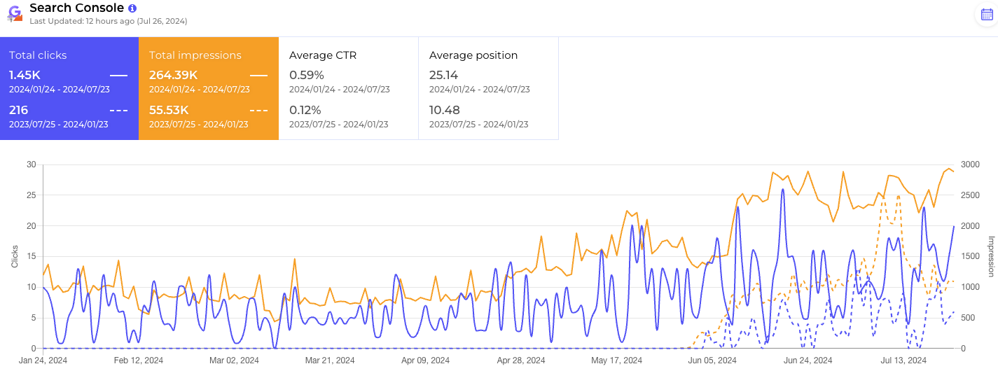 Google Search Console Data